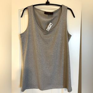THE LIMITED Silver Tank Top NWT